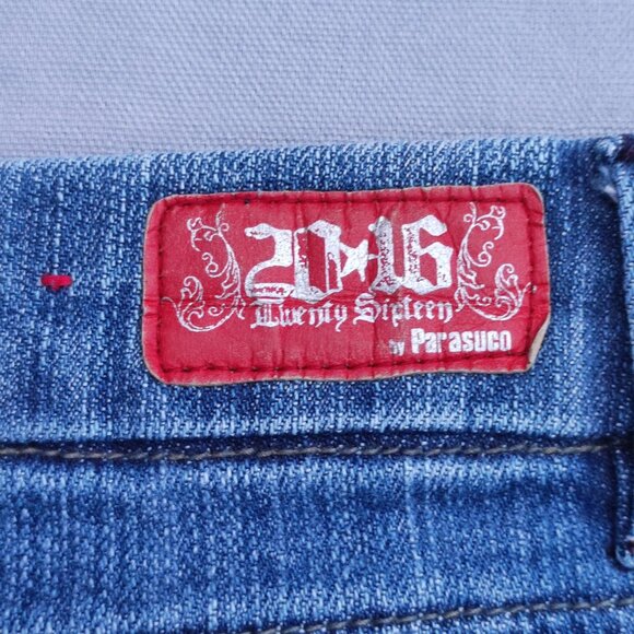 Parasuco 2016 jeans women's size 32 /31 denim blue colour western bootcut denim - Picture 5 of 14